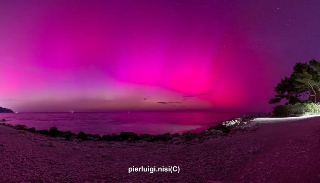 Lo spettacolo del’aurora boreale nei cieli di Marche e Abruzzo
